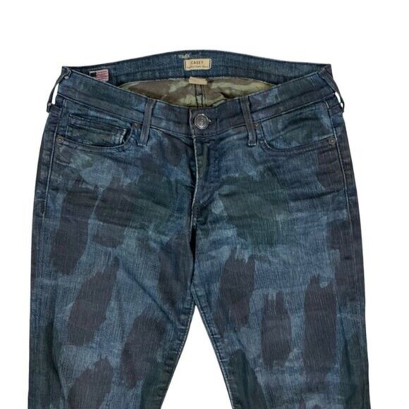 True Religion Casey Camo Print Low Rise Super Skinny Jeans 27 - Picture 2 of 6